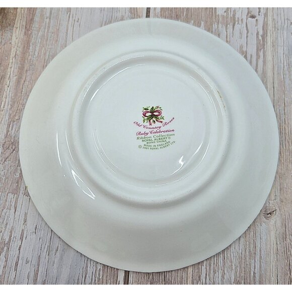 Royal Albert Old Country Roses Teacup set Ruby Celebration Ribbon Collection - Picture 5 of 10